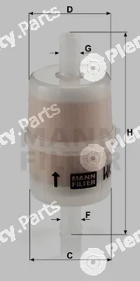 MANN-FILTER WK32/7 — Fuel Filter