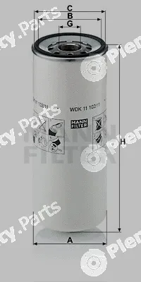 MANN-FILTER WDK11102/11 — Fuel Filter