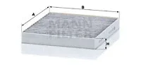 MANN-FILTER CUK23019/1 — Filter, cabin air