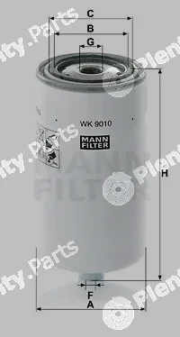 MANN-FILTER WK9010 — Fuel Filter