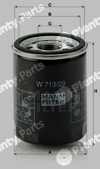 MANN-FILTER W713/29 — Oil Filter