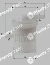 MANN-FILTER WK42/81 — Fuel Filter