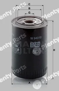 MANN-FILTER W940/18 — Oil Filter