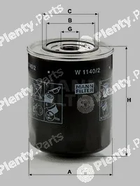 MANN-FILTER W1140/2 — Oil Filter