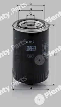 MANN-FILTER W94010 — Oil Filter