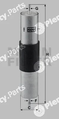 MANN-FILTER WK516/1 — Fuel Filter