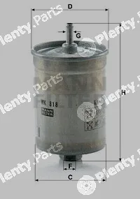 MANN-FILTER WK818 — Fuel Filter
