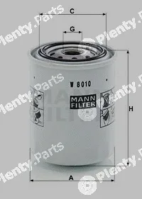 MANN-FILTER W8010 — Oil Filter