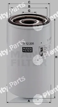 MANN-FILTER W12205 — Oil Filter