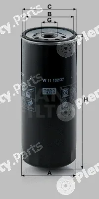 MANN-FILTER W11102/37 — Oil Filter