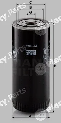 MANN-FILTER W962/58 — Oil Filter