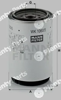 MANN-FILTER WK1060/5x — Fuel Filter