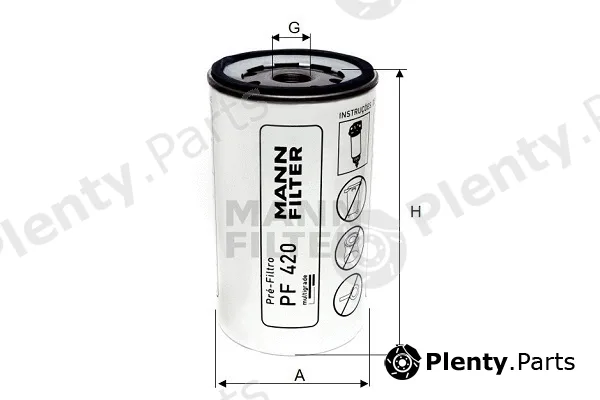 MANN-FILTER PF420 — Fuel Filter