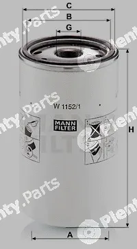 MANN-FILTER W1152/1 — Oil Filter