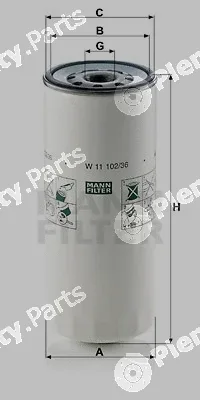 MANN-FILTER W11102/36 — Oil Filter