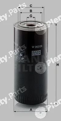 MANN-FILTER W962/28 — Oil Filter