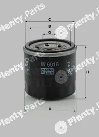 MANN-FILTER W6018 — Oil Filter