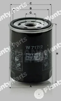MANN-FILTER W717/2 — Oil Filter