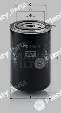 MANN-FILTER WD940/19 — Oil Filter
