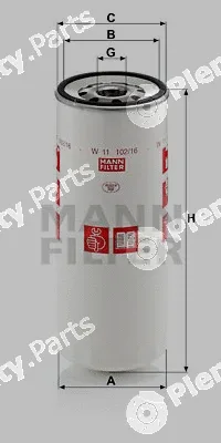 MANN-FILTER W11102/16 — Oil Filter
