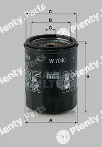 MANN-FILTER W7040 — Oil Filter