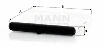 MANN-FILTER CU24009 — Filter, cabin air