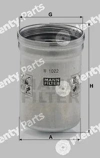 MANN-FILTER W1022 — Oil Filter