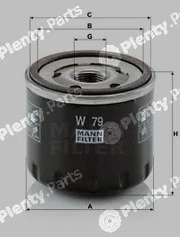 MANN-FILTER W79 — Oil Filter