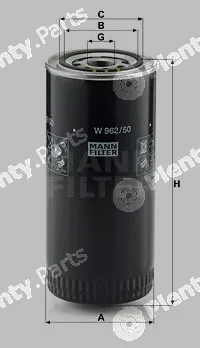 MANN-FILTER W962/50 — Oil Filter