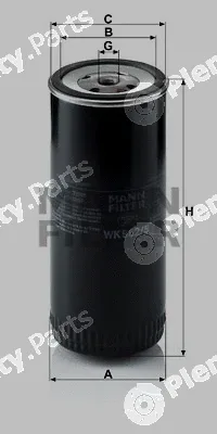 MANN-FILTER WK962/5 — Fuel Filter