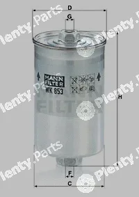 MANN-FILTER WK853 — Fuel Filter