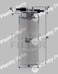 MANN-FILTER WK7002 — Fuel Filter