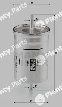 MANN-FILTER WK830/7 — Fuel Filter