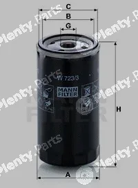 MANN-FILTER W723/3 — Oil Filter