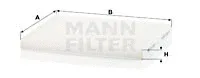 MANN-FILTER CU2243 — Filter, cabin air