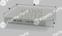 MANN-FILTER CU2345 — Filter, cabin air