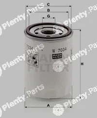 MANN-FILTER W7034 — Oil Filter