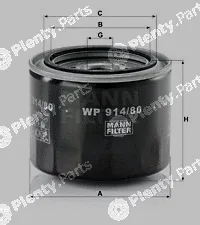 MANN-FILTER WP914/80 — Oil Filter