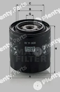 MANN-FILTER W11008 — Oil Filter
