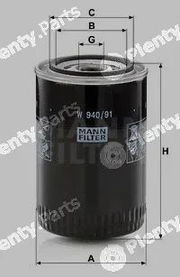 MANN-FILTER W940/91 — Oil Filter