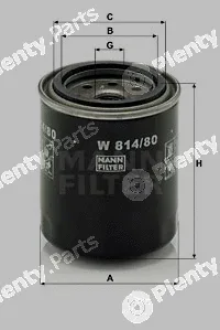 MANN-FILTER W814/80 — Oil Filter