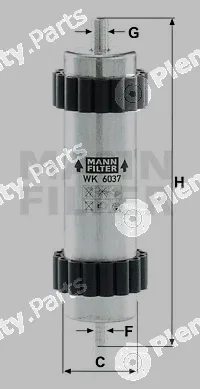 MANN-FILTER WK6037 — Fuel Filter