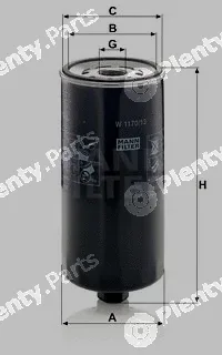 MANN-FILTER W1170/13 — Oil Filter