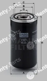 MANN-FILTER WD950/3 — Oil Filter