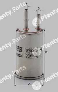 MANN-FILTER WK6038 — Fuel Filter