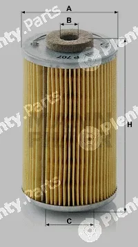 MANN-FILTER P707x — Fuel Filter