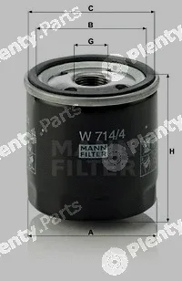 MANN-FILTER W714/4 — Oil Filter
