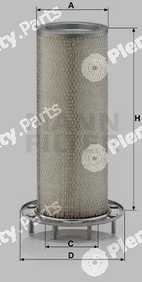 MANN-FILTER CF16166 — Secondary Air Filter