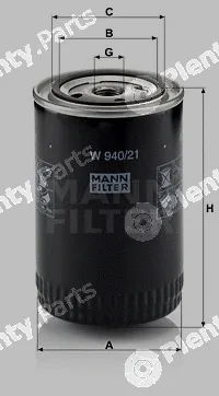 MANN-FILTER W940/21 — Oil Filter