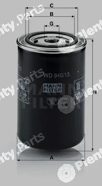 MANN-FILTER WD940/13 — Oil Filter